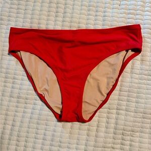 EUC Jcrew mid rise bikini bottom szM
